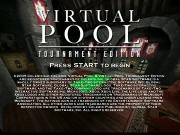 Virtual Pool Tournament Edition (USA) screen shot title